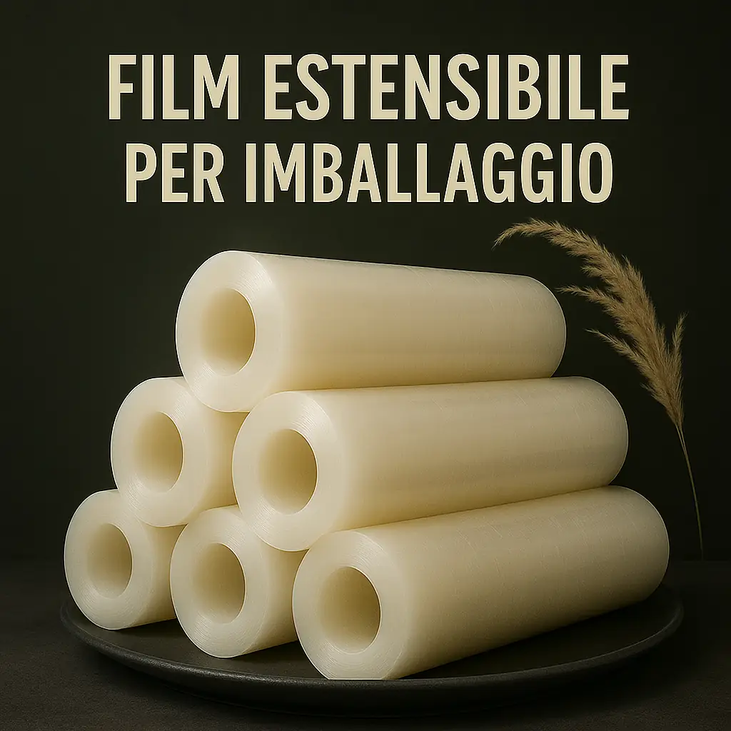 Film estensibile per imballaggio coreless