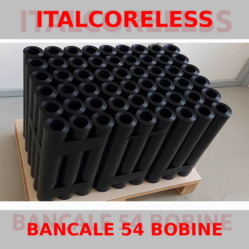 Bancale da 54 bobine di film estensibile nero